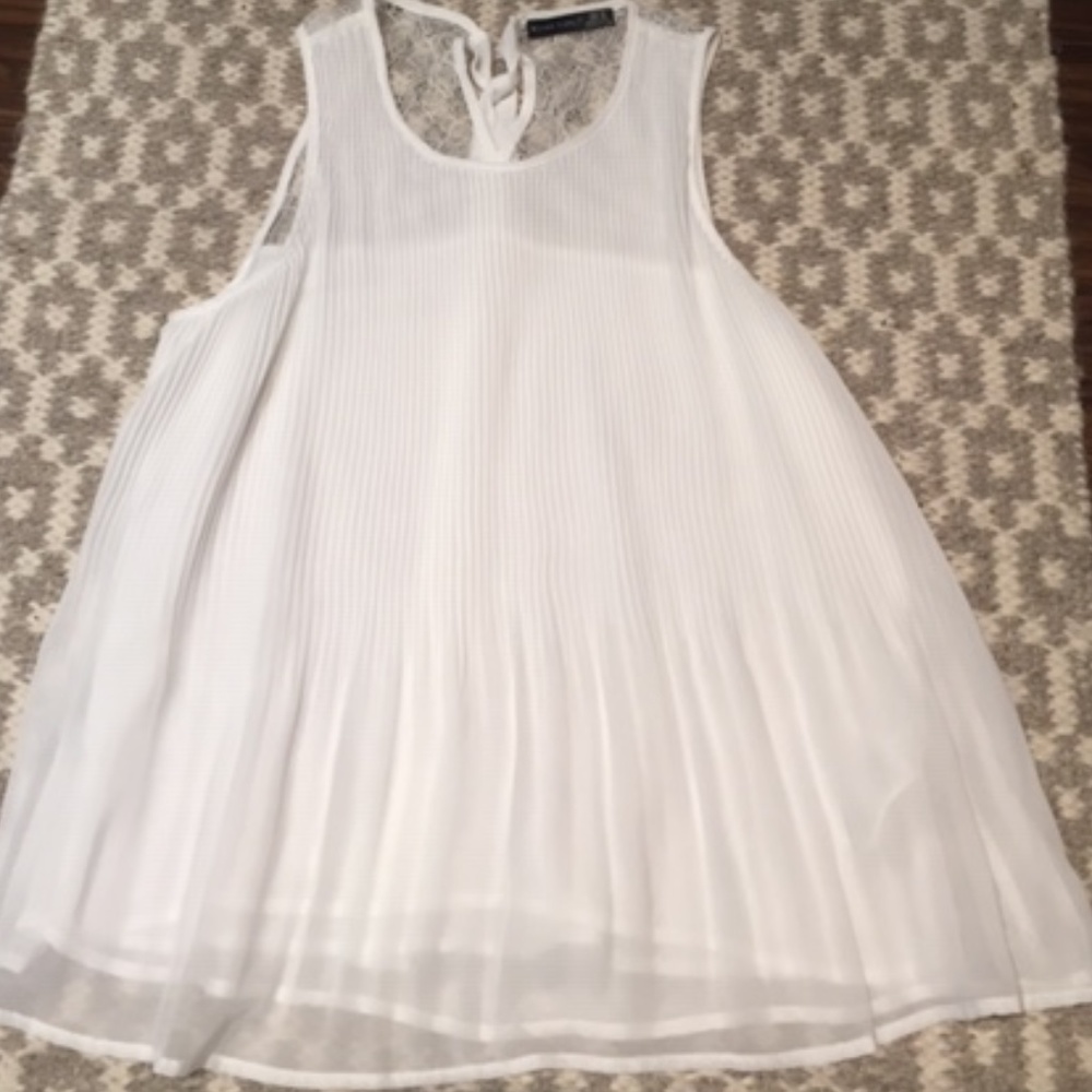 White Sleeveless Top